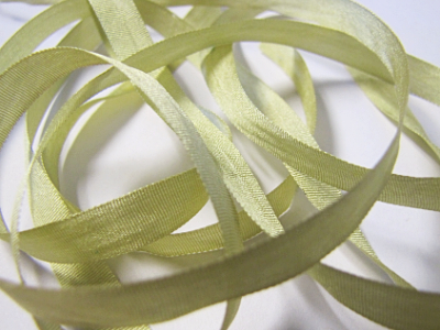 YLI Silk Ribbon, 7mm — 170 (light olive green) MAIN