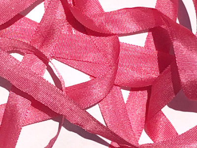 YLI Silk Ribbon, 7mm — 069 (bright pink) MAIN