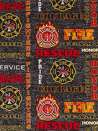 Sykel Enterprises - Firefighters - Black Heather LOGO 1181-FF THUMBNAIL
