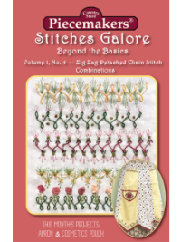 Stitches Galore:  Beyond the Basics—Volume 1, No. 4—Zig Zag Detached Chain Stitch Combinations THUMBNAIL
