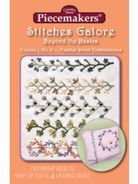 Stitches Galore:  Beyond the Basics—Volume 1, No. 6—Feather Stitch Combinations THUMBNAIL