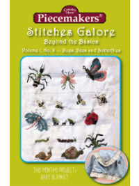Stitches Galore:  Beyond the Basics—Volume 1, No. 8—Bugs, Bees and Butterflies THUMBNAIL
