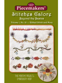 Stitches Galore:  Beyond the Basics—Volume 1, No. 10—Ribbed Stitch Combinations and More THUMBNAIL