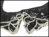 Vintage Black Lace Collar with Pearls SWATCH
