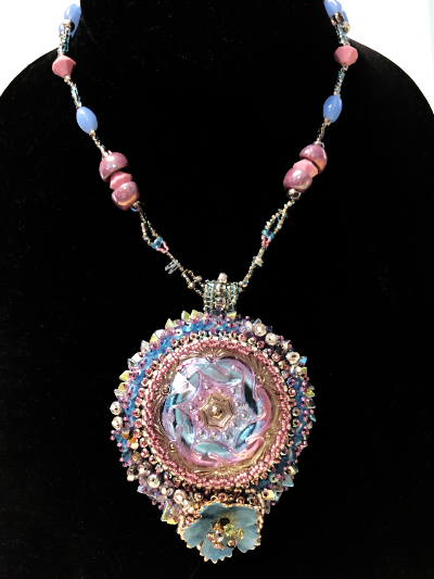 Blue Flower Necklace MAIN
