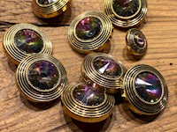"Aurora Borealis" Plastic Button THUMBNAIL
