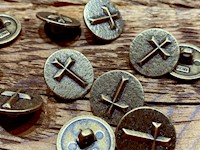 Cross Metal Button Large THUMBNAIL