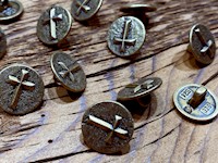 Cross Metal Button small, THUMBNAIL
