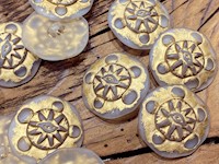 Desert Sun Plastic Buttons THUMBNAIL
