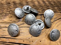Indian Head Nickel Metal Buttons THUMBNAIL