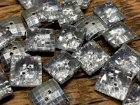 Square Diamond Faceted Plastic Buttons THUMBNAIL