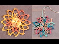 Needle Tatted Button Ornaments THUMBNAIL