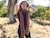 Color Your World Knitted Fringed Scarf SWATCH