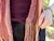 Color Your World Knitted Fringed Scarf SWATCH