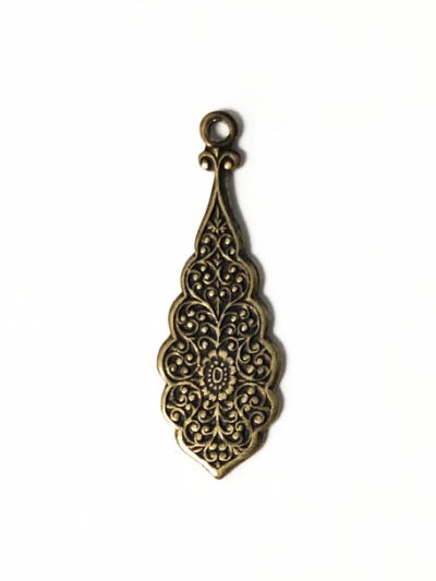 Cast Metal Charm with Antique Bronze Finish – Design 2 MAIN