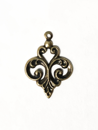 Cast Metal Charm with Antique Bronze Finish – Design 3 THUMBNAIL