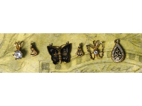 Charm Card with Gold-Colored and Enamel Butterflies THUMBNAIL