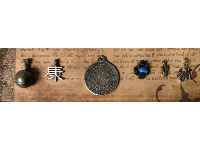 Charm Card with Large Hieroglyphic Pendant THUMBNAIL
