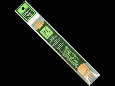 Clover Takumi Premium Bamboo Knitting Needles — 7 in/18 cm length, size US 6 (4.0mm) LARGE