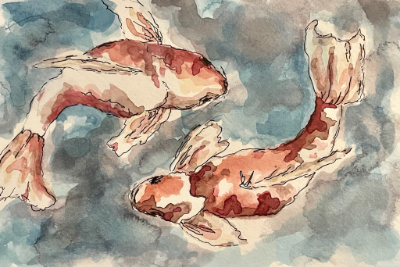 Watercolor Koi Painting MAIN