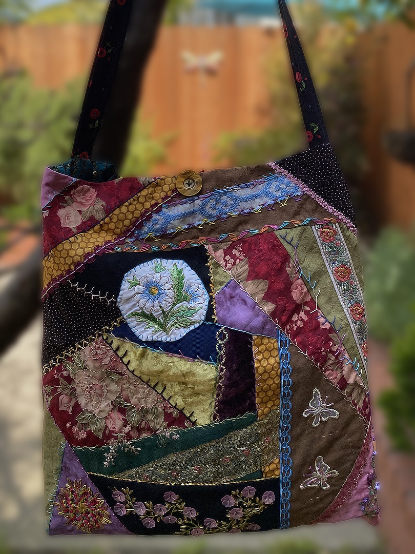 Crazy Patch Floral Tote THUMBNAIL