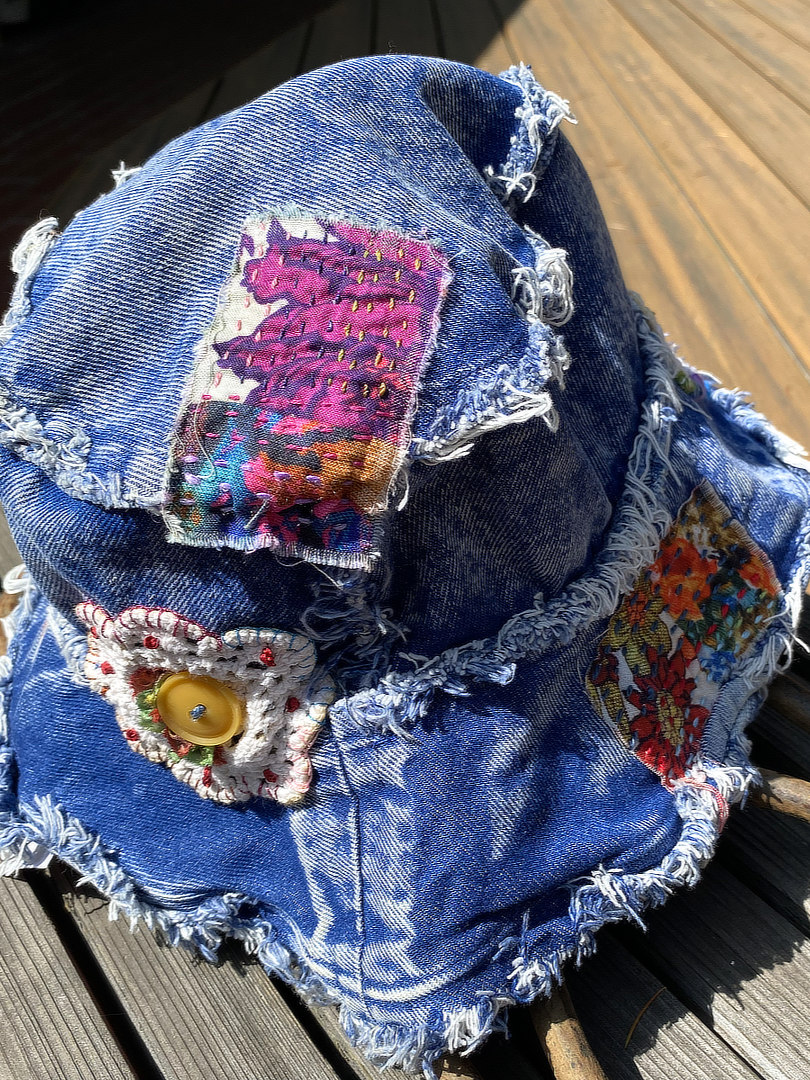 Denim Rag Bucket Hat THUMBNAIL