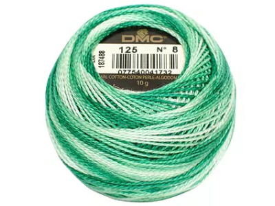 DMC #8 Perle Cotton Ball – Col. 125 Croquet Lawn MAIN