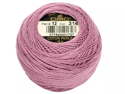 DMC #12 Perle Cotton Ball – Col. 316 Metallic Heather MAIN