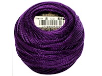 DMC #8 Perle Cotton Ball  – Col. 550 Violet Very Dark THUMBNAIL