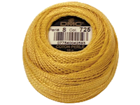 DMC #8 Perle Cotton Ball – Col. 725 Topaz THUMBNAIL