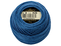 DMC #8 Perle Cotton Ball – Col. 826 Blue Med THUMBNAIL