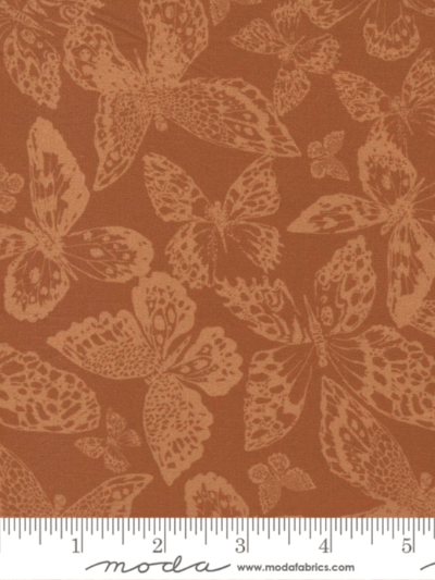 Moda "Garden Society" # 11895-26-GERANIUM – Coral Butterflies MAIN