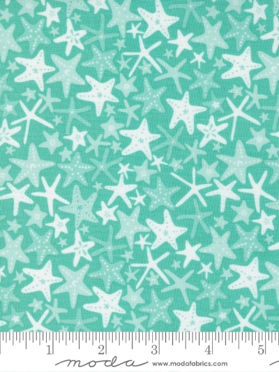 Moda "The Sea And Me" # 20796-15-AQUA – Starfish Spray MAIN