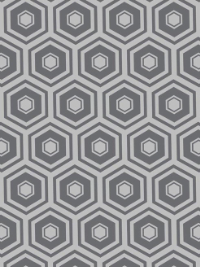 Camelot Fabrics "Mixology Coordinates" # 2142-0042 – Gray on Gray Honeycomb Print THUMBNAIL