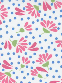 Moda "Picnic Pop" #22431-11-WOW WHITE – Wild Flowerberry Floral Dot THUMBNAIL