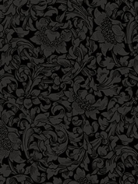 Northcott "Covent Garden" # 23812-99 BLACK – Black on Black Floral THUMBNAIL
