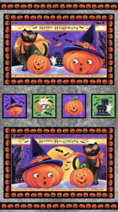 QT Fabrics "Tricks and Treats" # 1649-28342-K – Halloween Picture Patches MAIN
