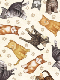 QT Fabrics "Felicity" # 1649-28490-E – Kitten Toss THUMBNAIL