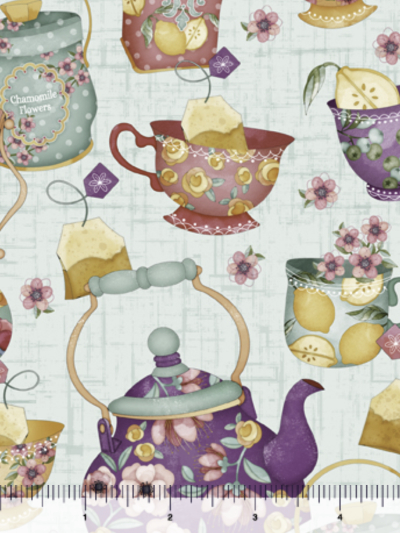QT Fabrics "Sweet Tea" # 1649-29073-H – Teapot Toss MAIN