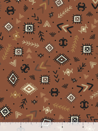 QT Fabrics "Tribal" # 29747-T – Tribal Allover Toss MAIN