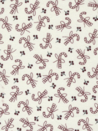 Moda "I Believe In Angels" # 3001-11 – Candy Canes and Berries on Cream THUMBNAIL