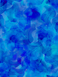 QT Fabrics "Aura" 45" Watercolor Blender 30198-Y Royal THUMBNAIL