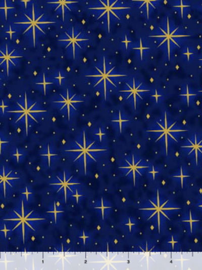 QT Fabrics "A King is Born" Stars 30414-N MAIN