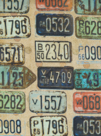 Moda "Lipstick Cowgirl" # 31722-11 – License Plates THUMBNAIL