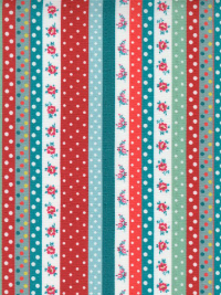 Moda "Lipstick Cowgirl" # 31723-11 – Floral and Spotted Stripes THUMBNAIL
