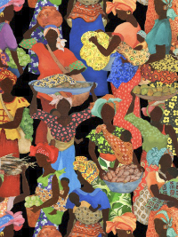 Elizabeth's Studio "African Story" # 45001-Black THUMBNAIL