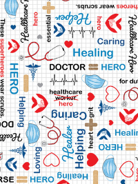 Windham Fabrics "Calling All Nurses" # 52528-1 – Healthcare Heroes THUMBNAIL