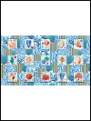 Studio E "Deep Blue Sea" # 5792-17-LIGHT BLUE – Shell Blocks SWATCH