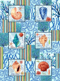 Studio E "Deep Blue Sea" # 5792-17-LIGHT BLUE – Shell Blocks THUMBNAIL