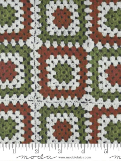 Moda "Christmas Faire" # 7392-11-Red, Green, White – Christmas Granny Squares MAIN